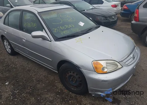 2003 Honda Civic Ex from USA, damaged, VIN 2HGES26813H545411